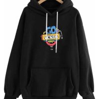 Veirdo? Cotton Fleece Regular Fit Full Sleeve Hooded Sweatshirt Front and Back Graphic Printed Jumper Hoodie for Men