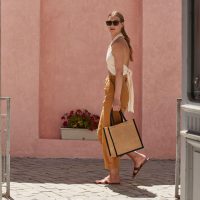 W473 Westford Mill Starched Jute Midi Tote