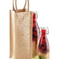 W433 Westford Mill Shimmer Jute Bottle Bag