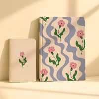 KALP A5 Notebook with Pocket Diary Set – 160 Pages, 80 GSM – Ruled, Soft Cover, Combo for Notes, Journaling, Daily Planning, Perfect for Gifting (Petal Please)