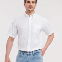 933M Russell Collection Men's S/Sleeve Oxford Shirt (Var 01)