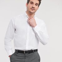 956M Russell Collection Men's L/Sleeve Non-Iron Shirt (Var 01)