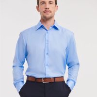 958M Russell Collection Men's L/Sleeve Non-Iron Shirt (Var 01)