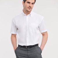 957M Russell Collection Men's S/Sleeve Non-Iron Shirt (Var 01)