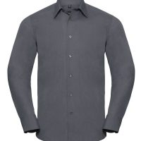 924M Russell Collection Men's L/Sleeve Polycotton Shirt (Var 01)