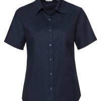 933F Russell Collection Ladies' S/Sleeve Oxford Shirt (Var 01)