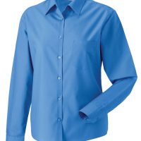 934F Russell Collection Ladies' L/Sleeve Polycotton Shirt (Var 01)