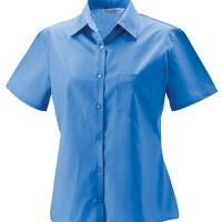 935F Russell Collection Ladies' S/Sleeve Polycotton Shirt (Var 01)