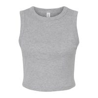 BE1013 Bella Women's Micro Rib Muscle Crop Tank (Var 01)