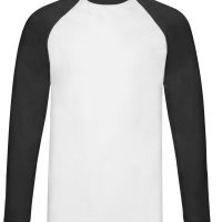 61028 Fruit Of The Loom Men's Valueweight L/Sleeve Baseball T
 (Var 02)
