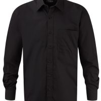 936M Russell Collection Men's L/Sleeve Poplin Shirt (Var 02)