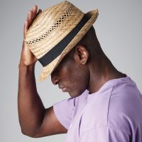 B730 Beechfield  Straw Summer Trilby