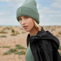 B336R Beechfield  Deep Cuffed Tonal Patch Beanie