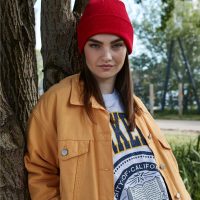 B45N Beechfield  Organic Cotton Original Cuffed Beanie