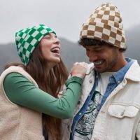 B531 Beechfield  Checkerboard Beanie