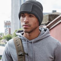 B540 Beechfield  Removable Patch ThinsuateÂ™ Beanie