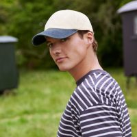 B673 Beechfield  Contrast Peak Low Profile Vintage Cap